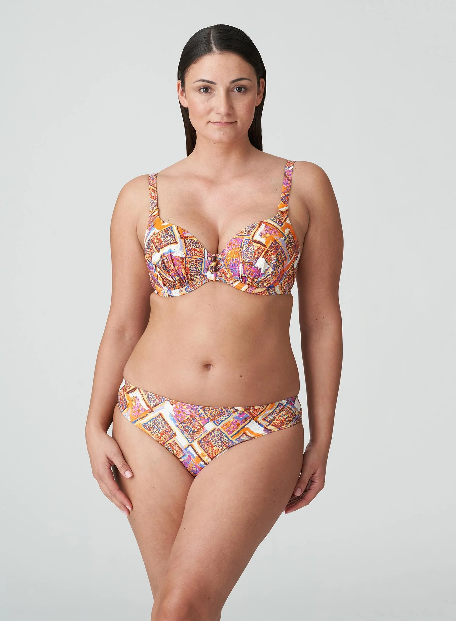 Primadonna Swim: Navalato Padded Heart Shape Bikini Top Summer Sunset - Image 2