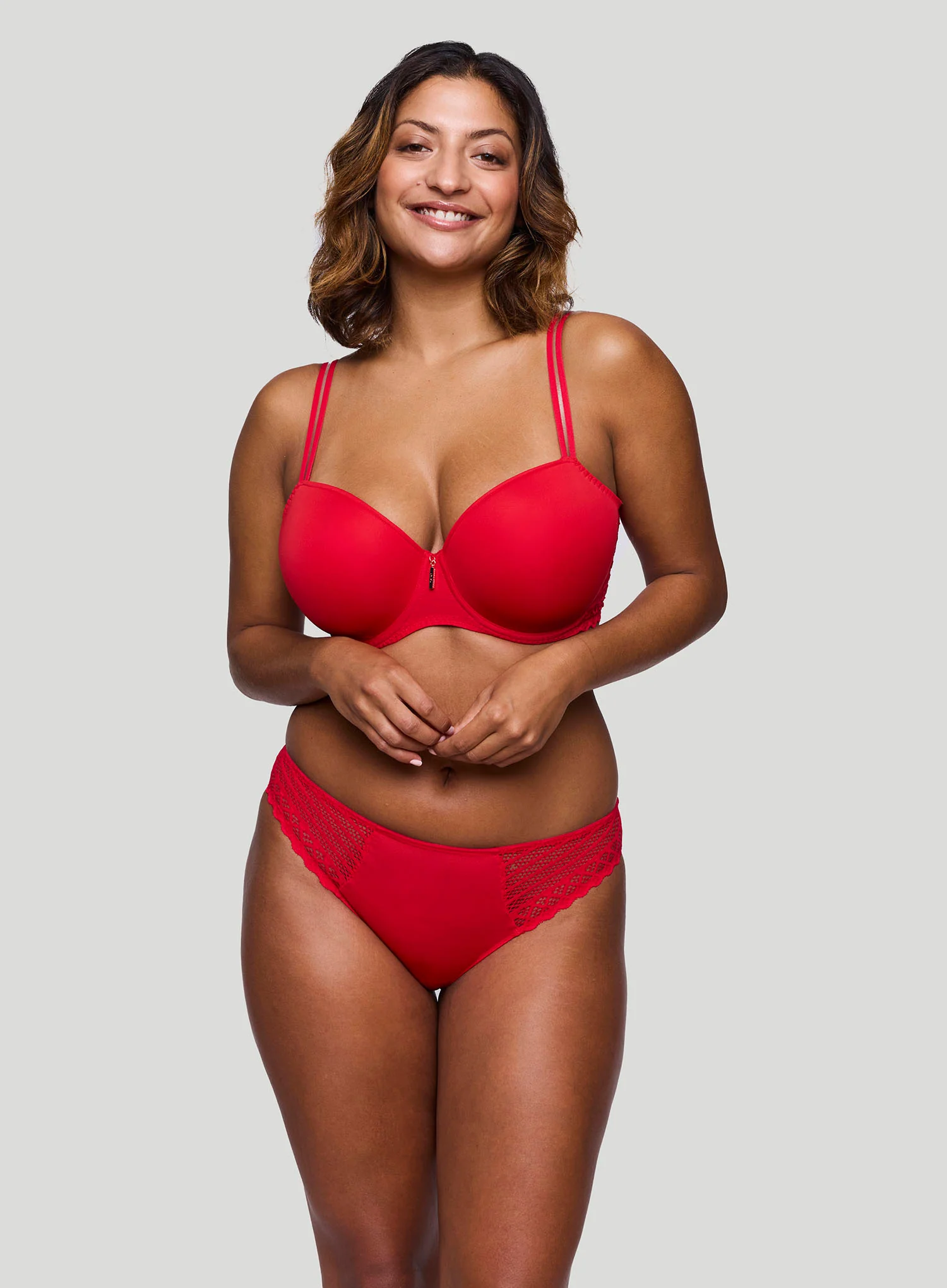 Primadonna Twist: East End Padded Balcony Bra True Red
