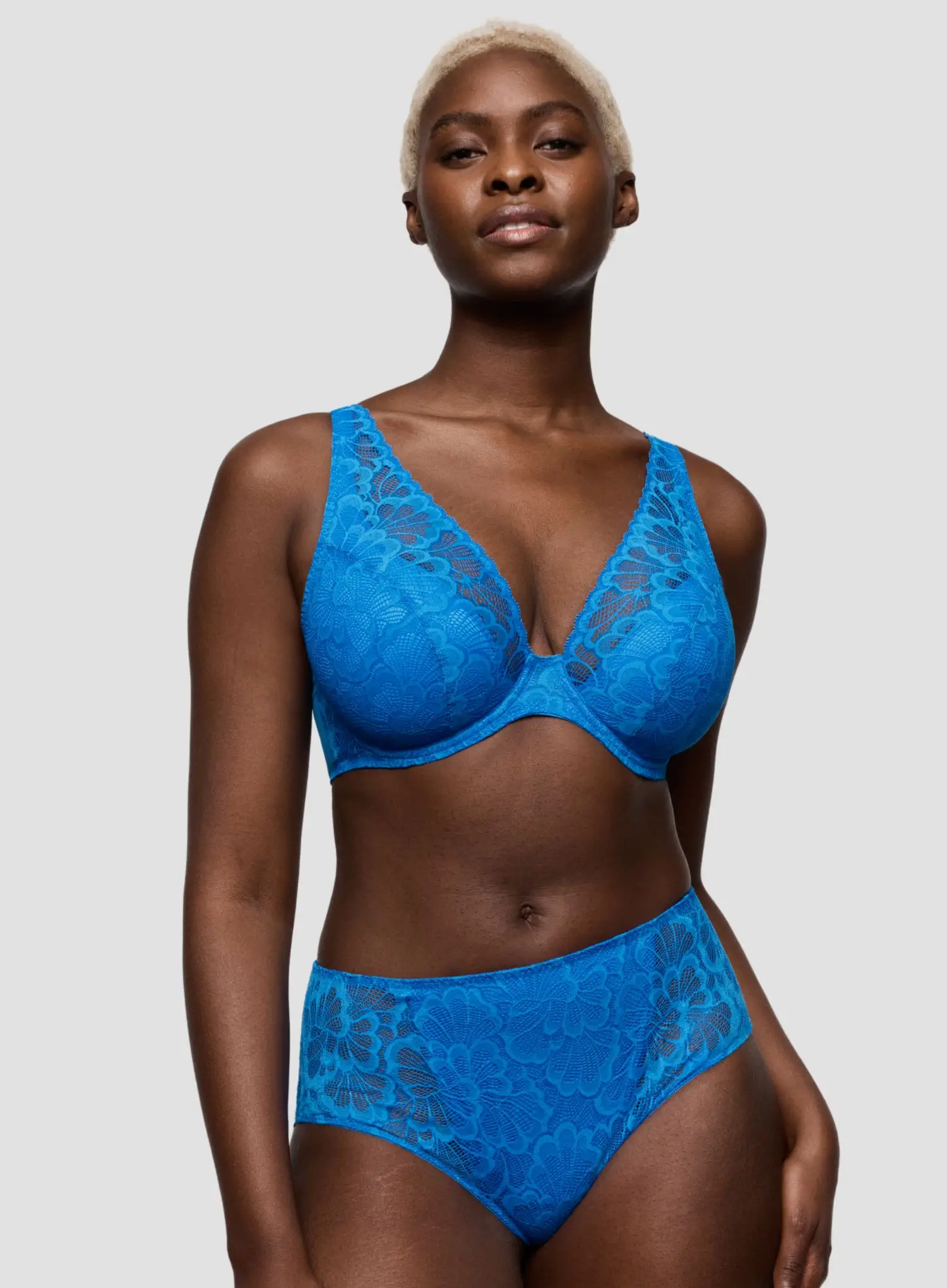 Primadonna Twist: Mocuto Half Padded Plunge Bra Blu China - Image 2