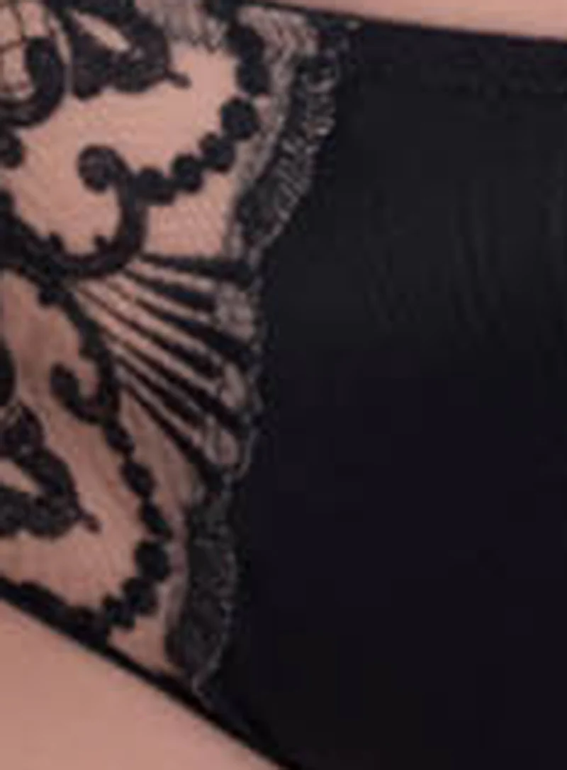 Samanta Lingerie: Perla Midi Brief Black - Image 5