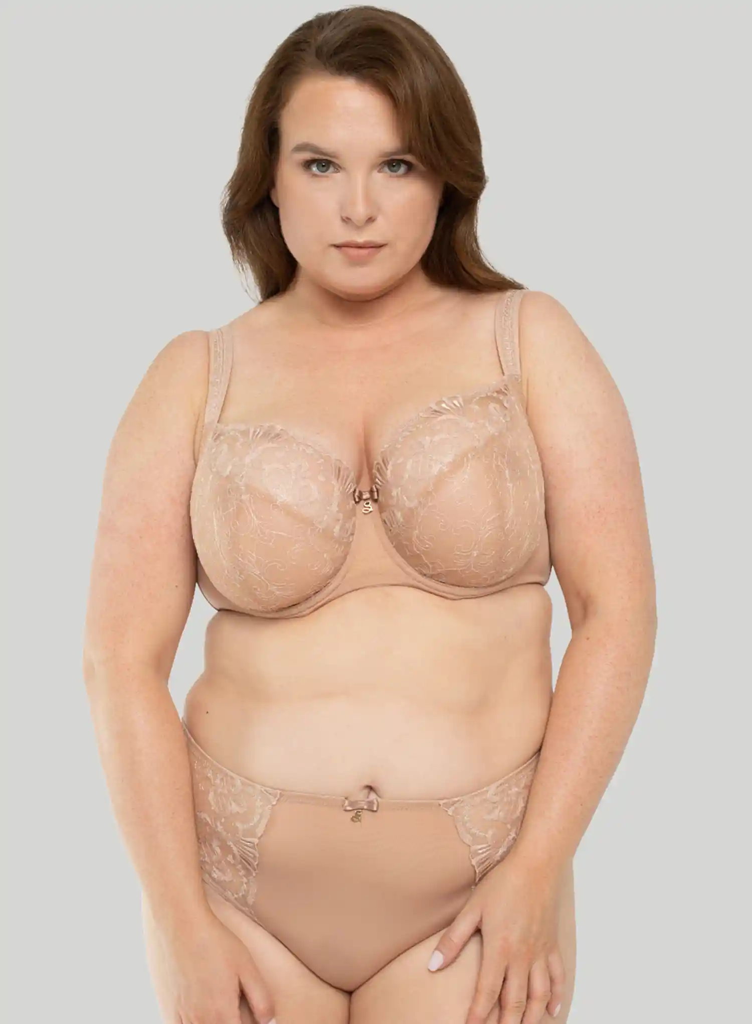 Samanta Lingerie: Perla Midi Brief Cappucino - Image 2