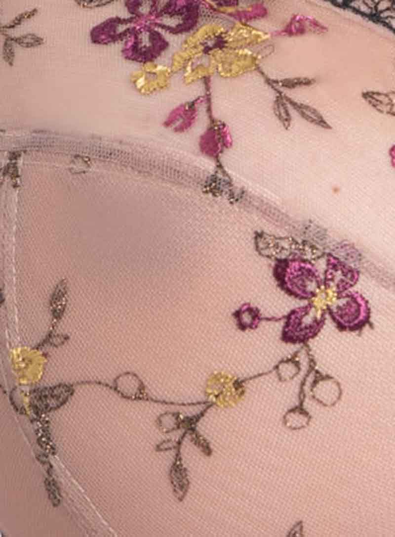 Samanta Lingerie: Ramona Midi Brief Black Pink - Image 5