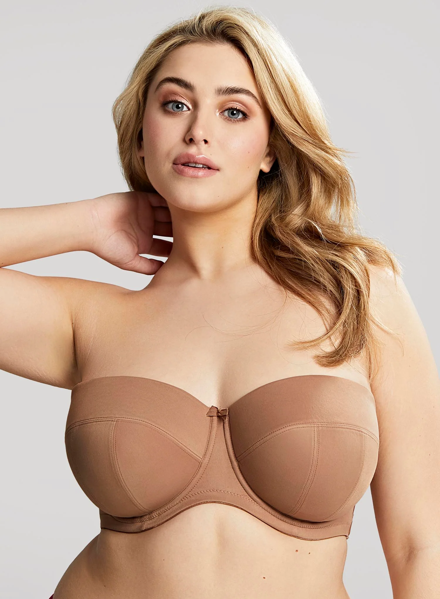 Sculptresse: Dana Strapless Underwired Bra Caramel - Image 2