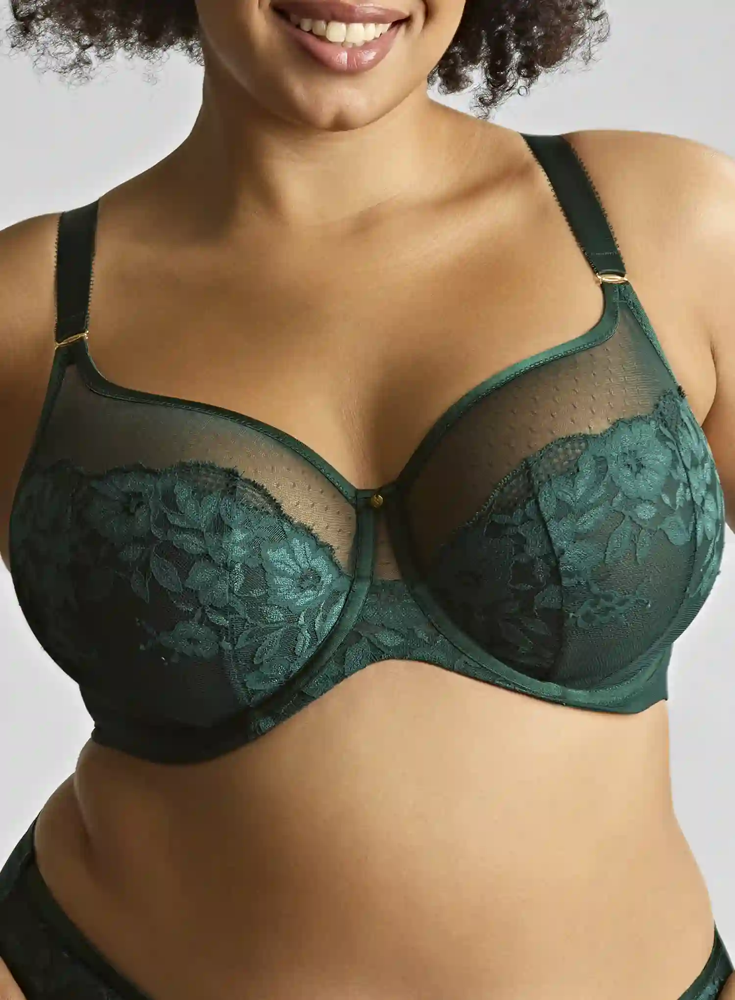 Sculptresse: Josephine Full Cup Bra Forest Green - Image 5