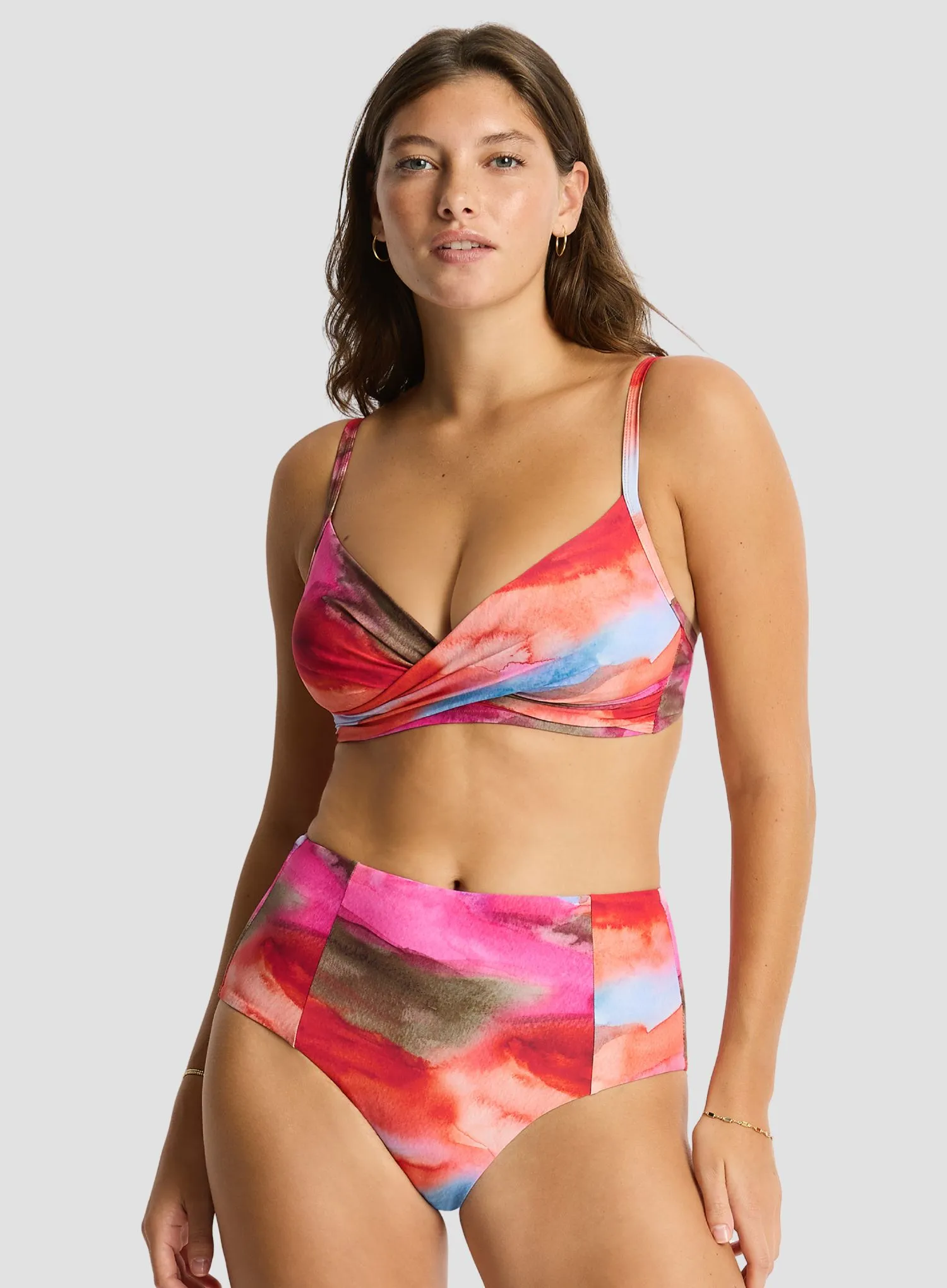 Sea Level: Cabo Panelled High Waist Pant Pink
