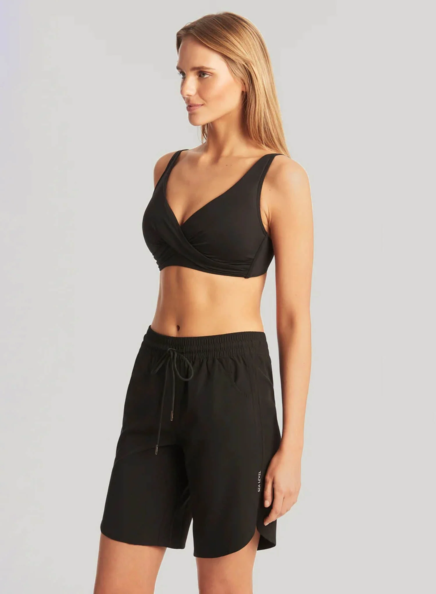 Sea Level: Essentials 7 Inch Length Boardshort Black - Image 3