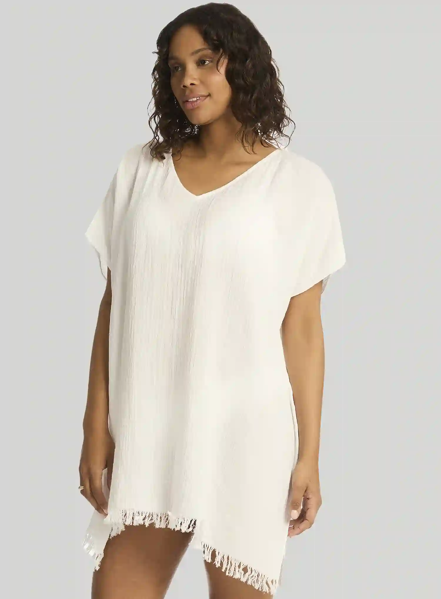 Sea Level: Sunset Kaftan White - Image 3