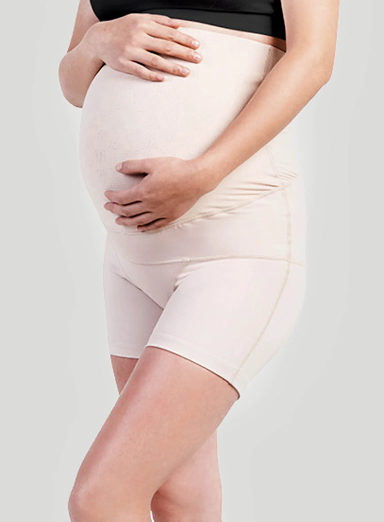 SRC: Compression Pregnancy Mini Over The Bump Champagne - Image 2
