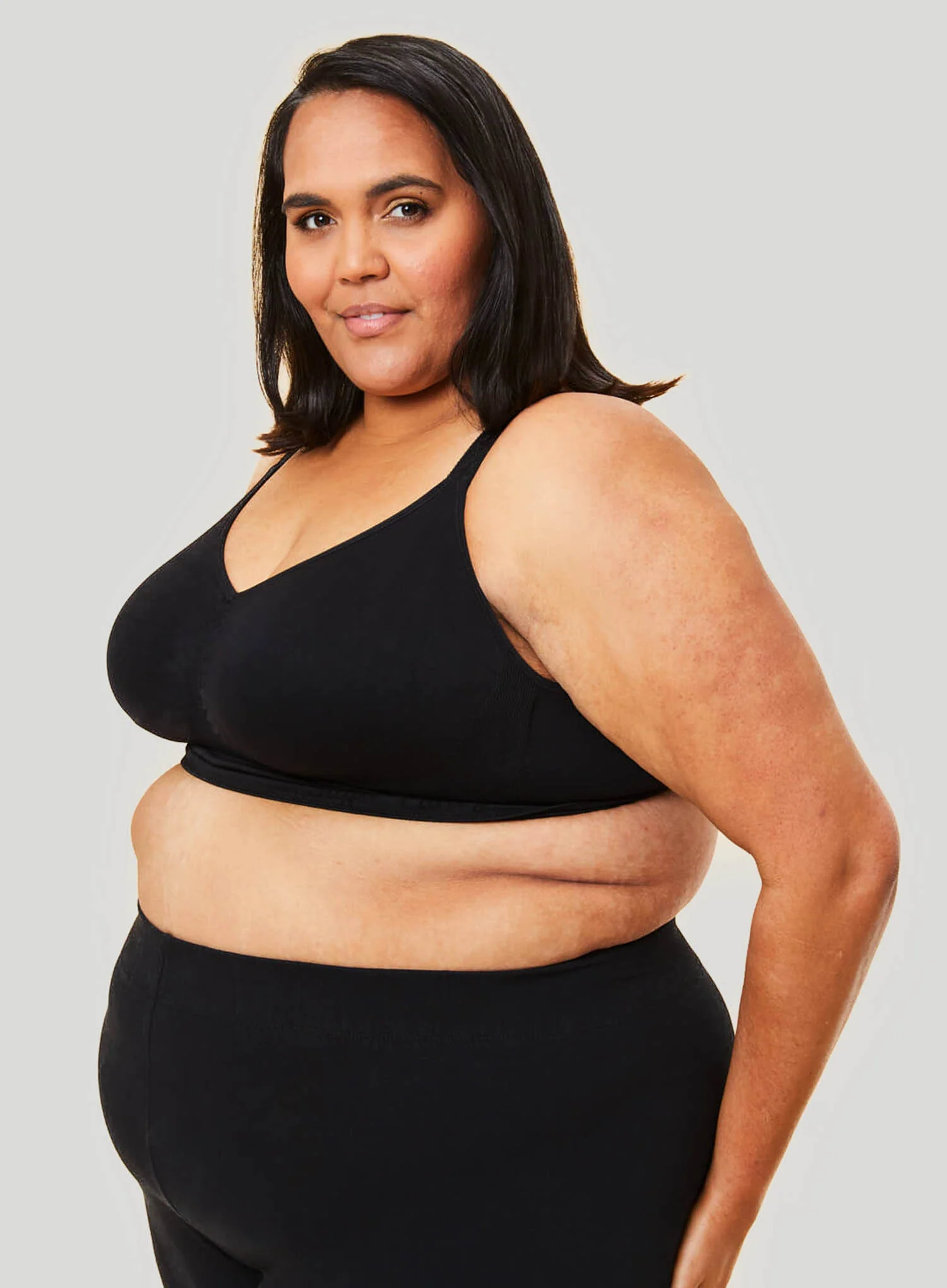 Sugar Candy: Sugar Candy Fuller Bust Seamless Everyday Comfort Bra Black - Image 3