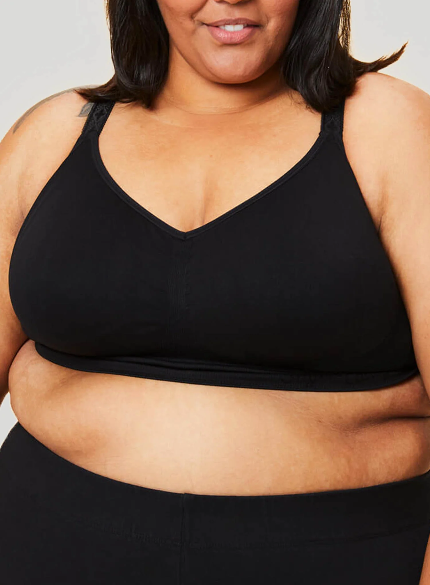 Sugar Candy: Sugar Candy Fuller Bust Seamless Everyday Comfort Bra Black - Image 4