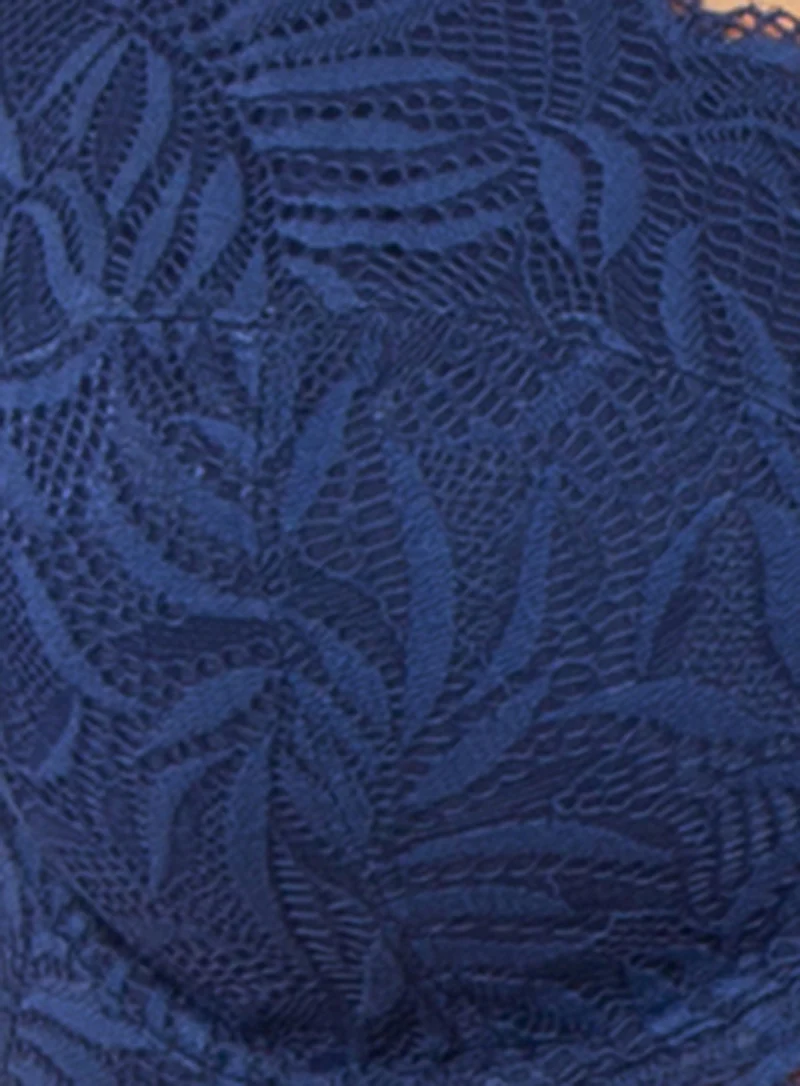 Triumph: Essential Lace Balconette Bra Navy Blue - Image 5