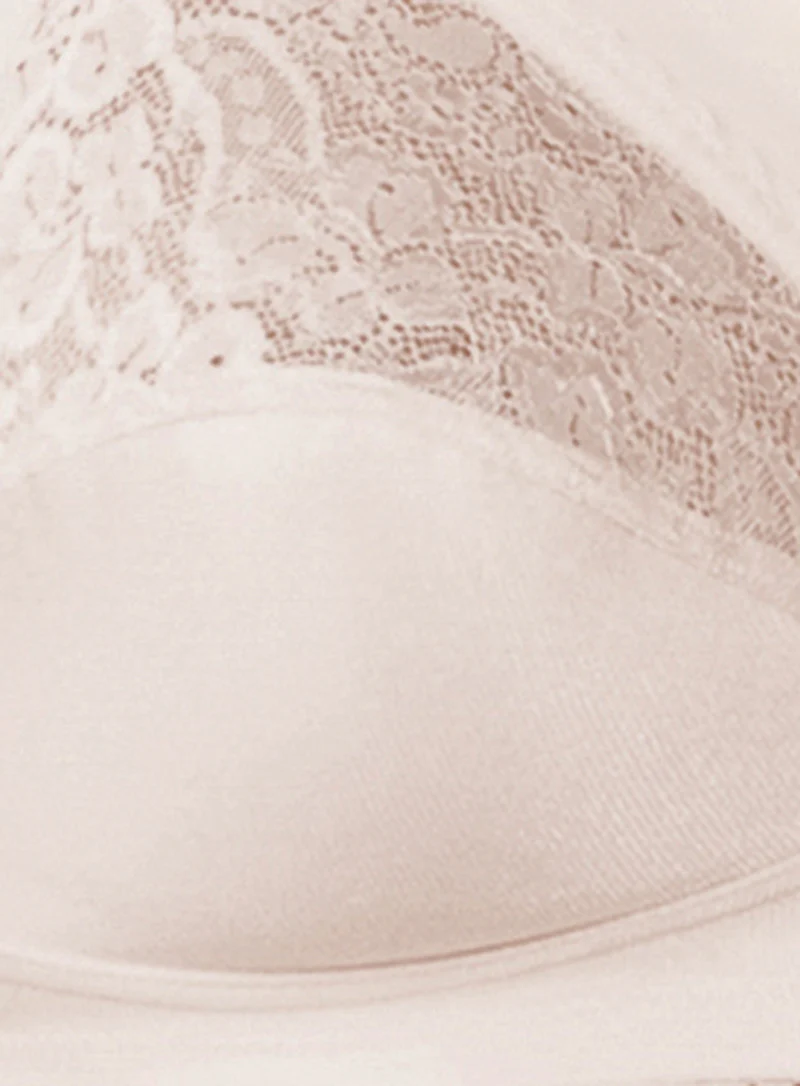 Triumph: Kiss Of Cotton Wire Free Bra Fresh Powder - Image 5