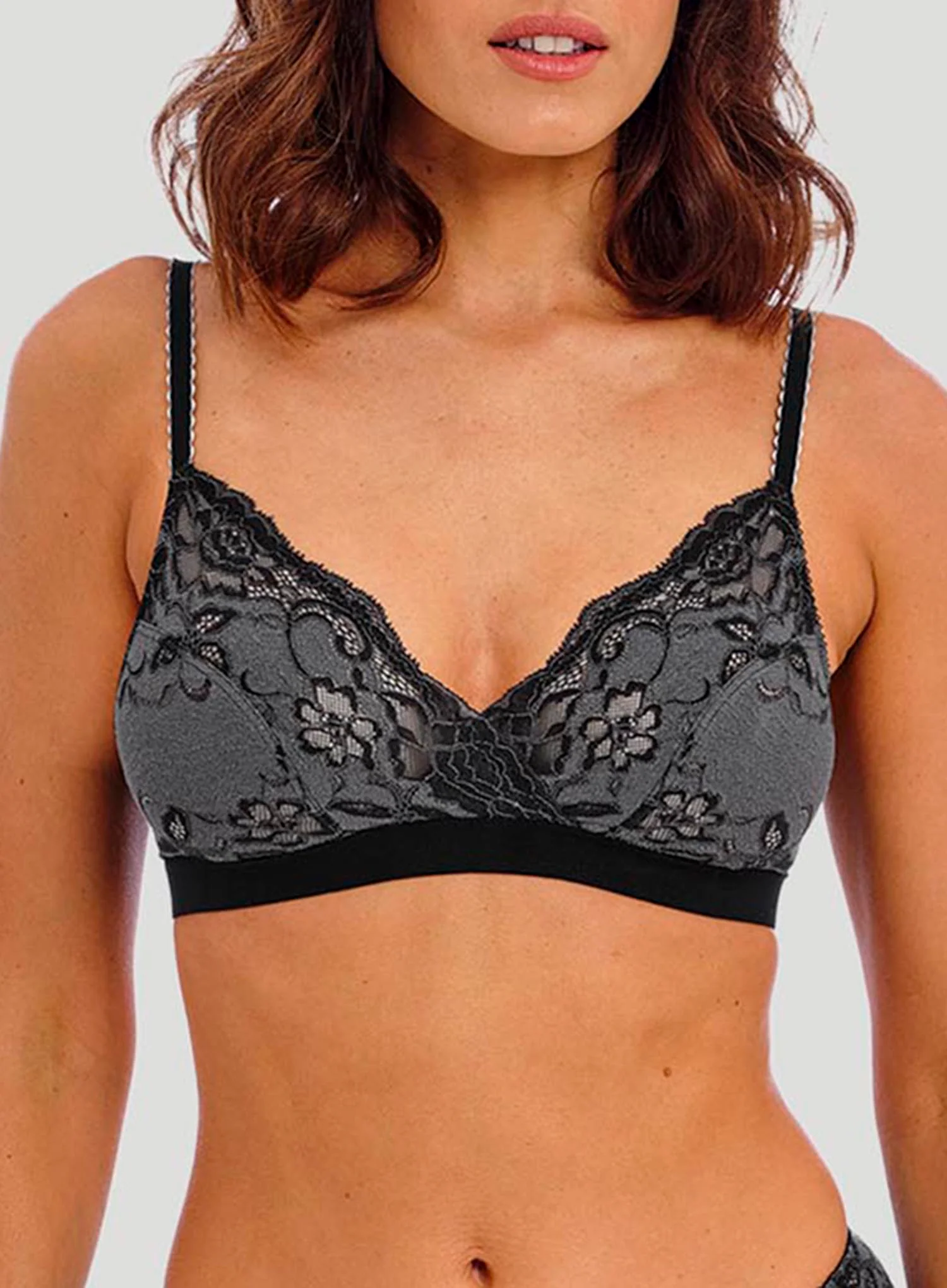 Wacoal: Florilege Wirefree Bralette Black - Image 2