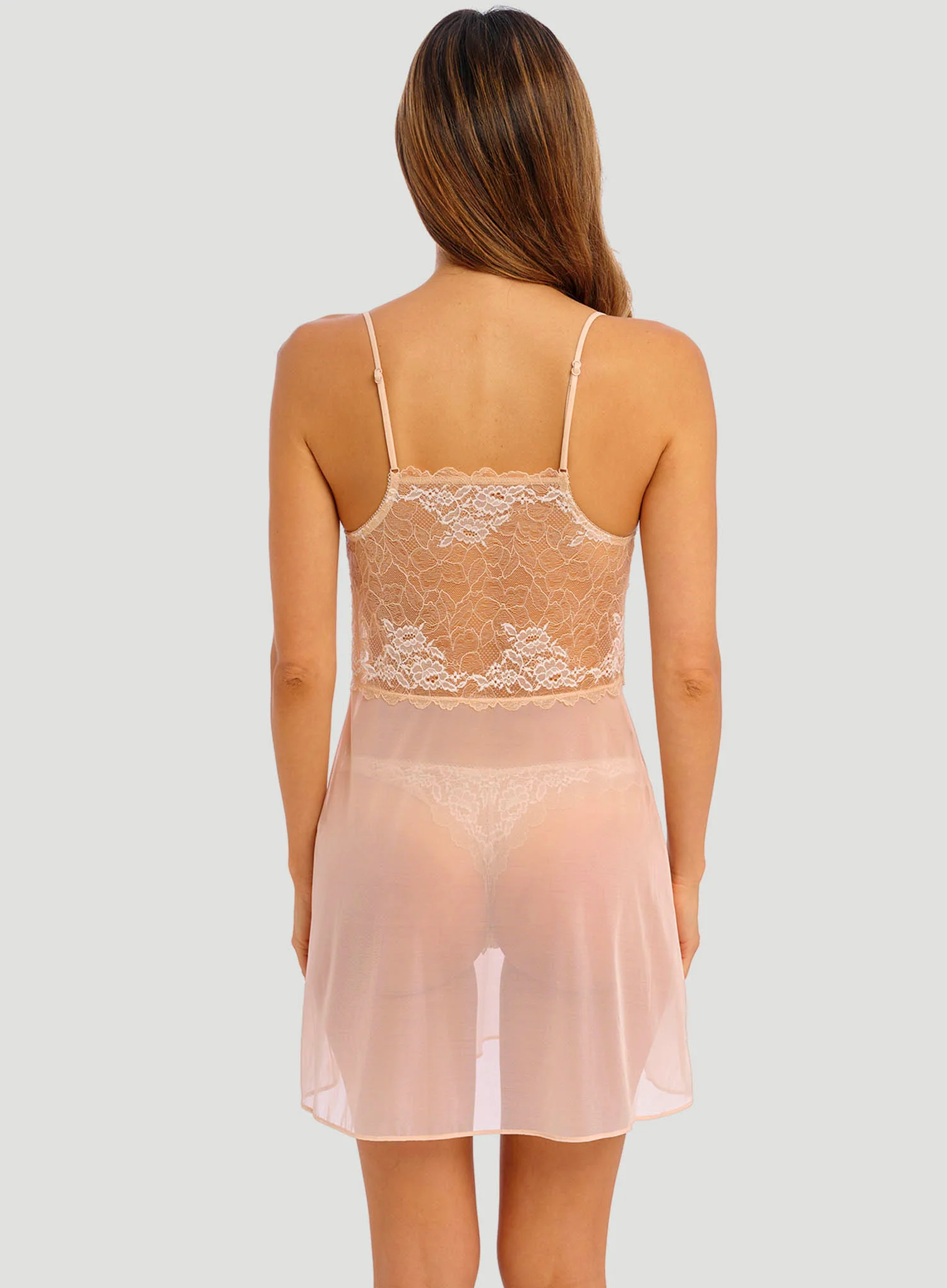 Wacoal: Lace Perfection Chemise Cafe Creme - Image 3