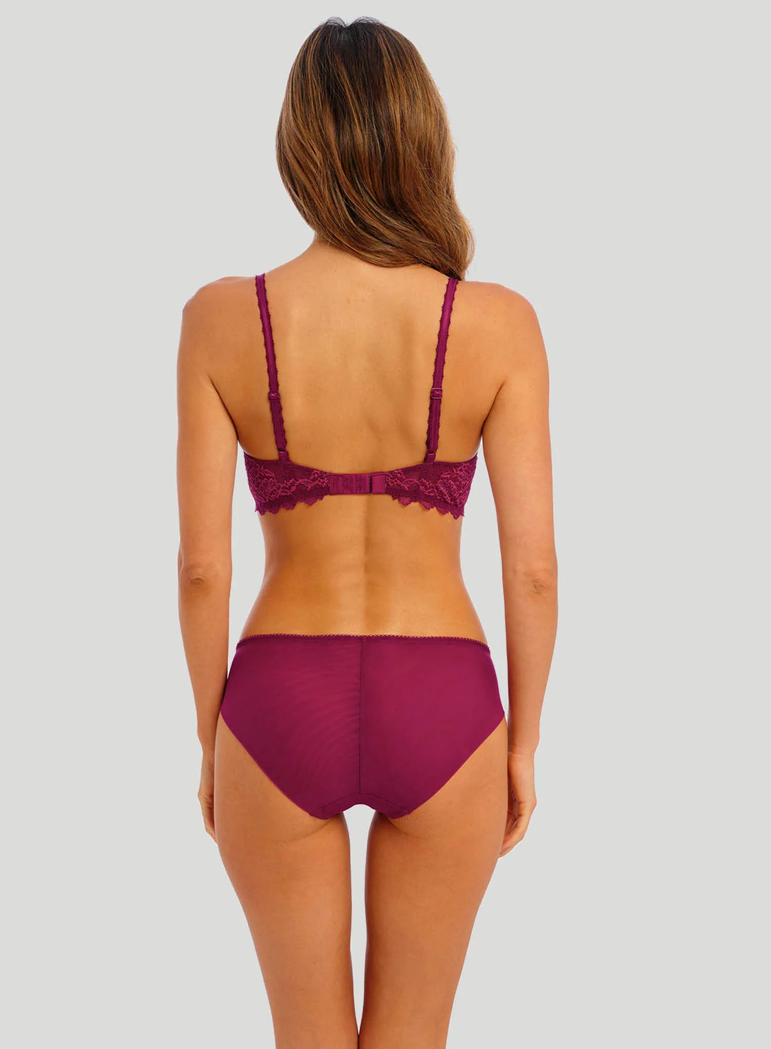 Wacoal: Lace Perfection Underwired Bra Red Plum - Image 3